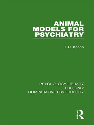 cover image of Animal Models for Psychiatry